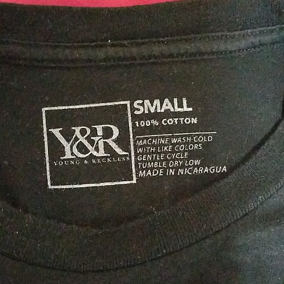 Two Y&R Small T-Shirts Both Black and White - Picture 3 of 7